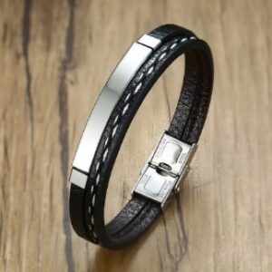 Trendy Unisex Leather Bracelet