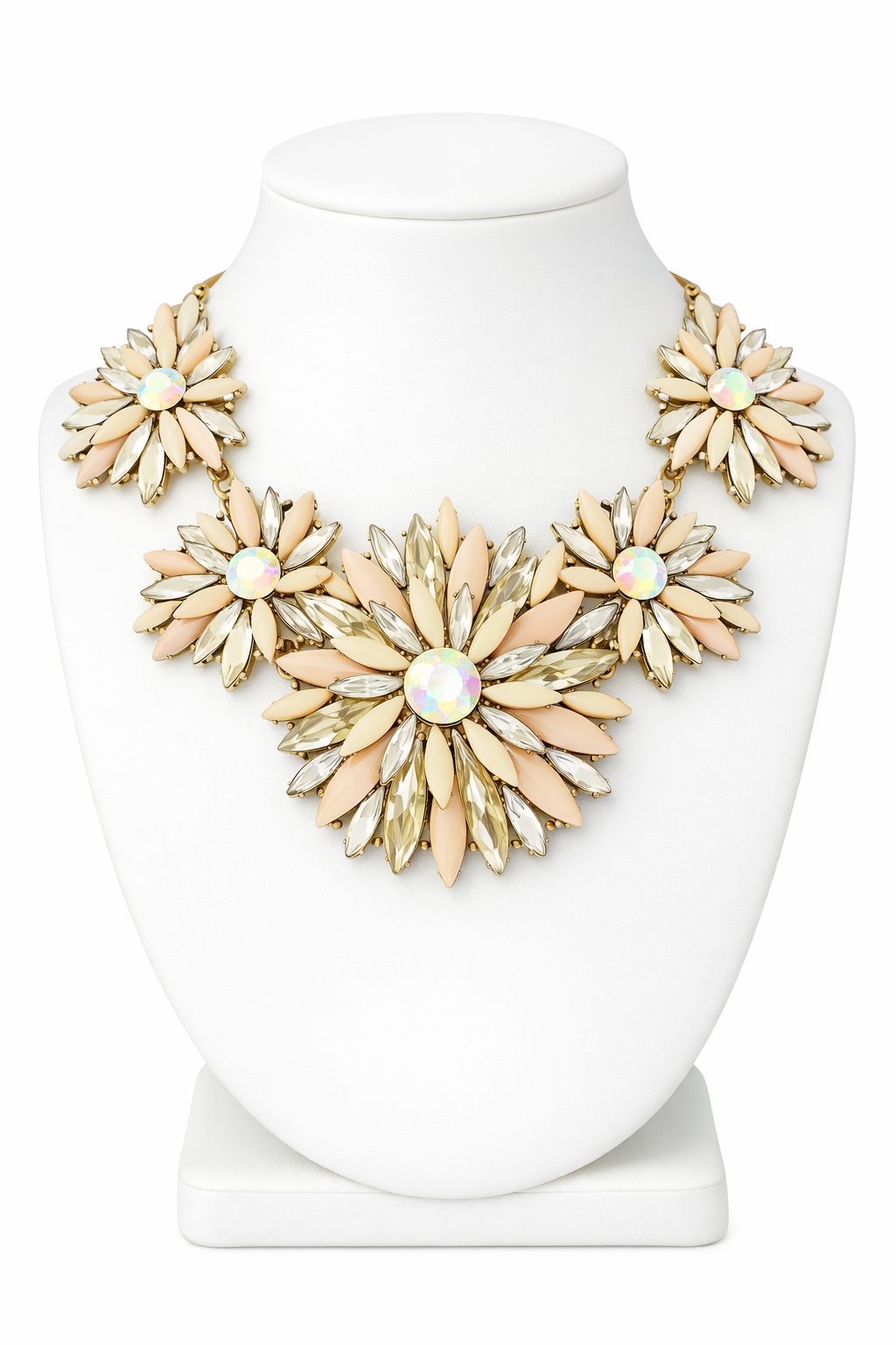 Statement Necklace Gemstone Blooms - Image 3