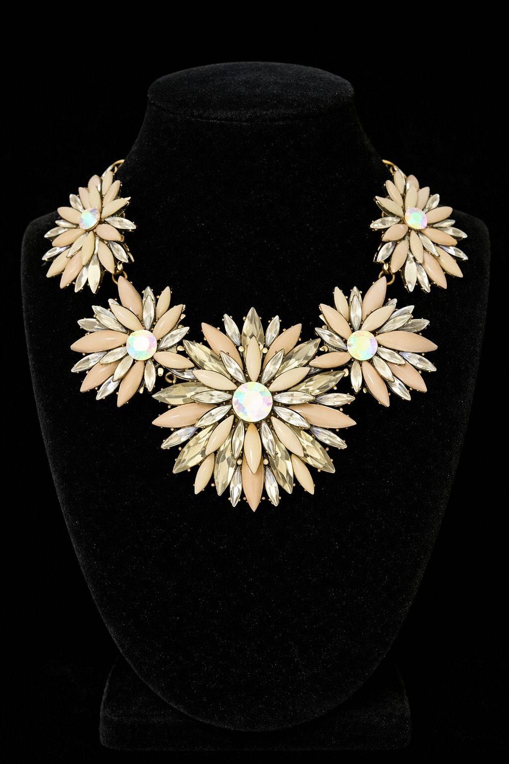Statement Necklace Gemstone Blooms - Image 2