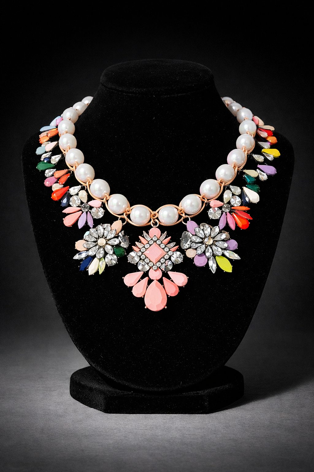 Multicoloured Bead Necklace - Image 3