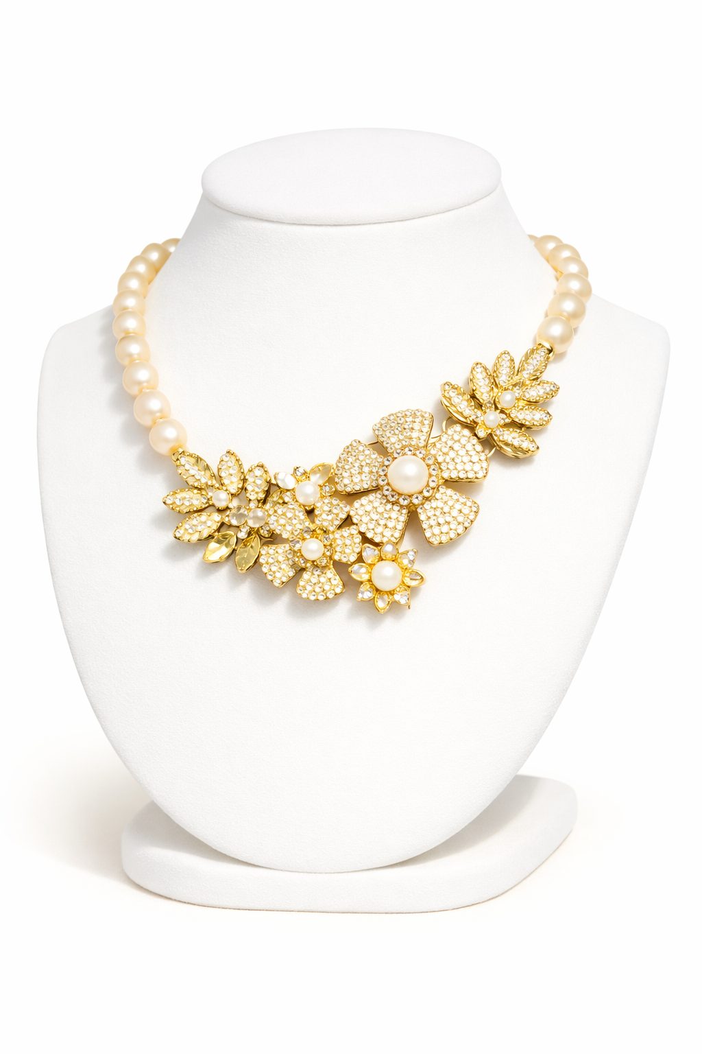 Luxurious gold‑tone floral necklace - Image 3