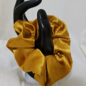 Big Gold Coloured Satin Scrunchie