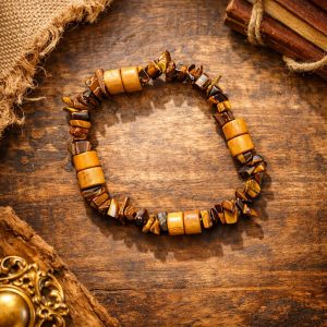 Elemental Fusion of Earthy Elegance Bead Bracelet