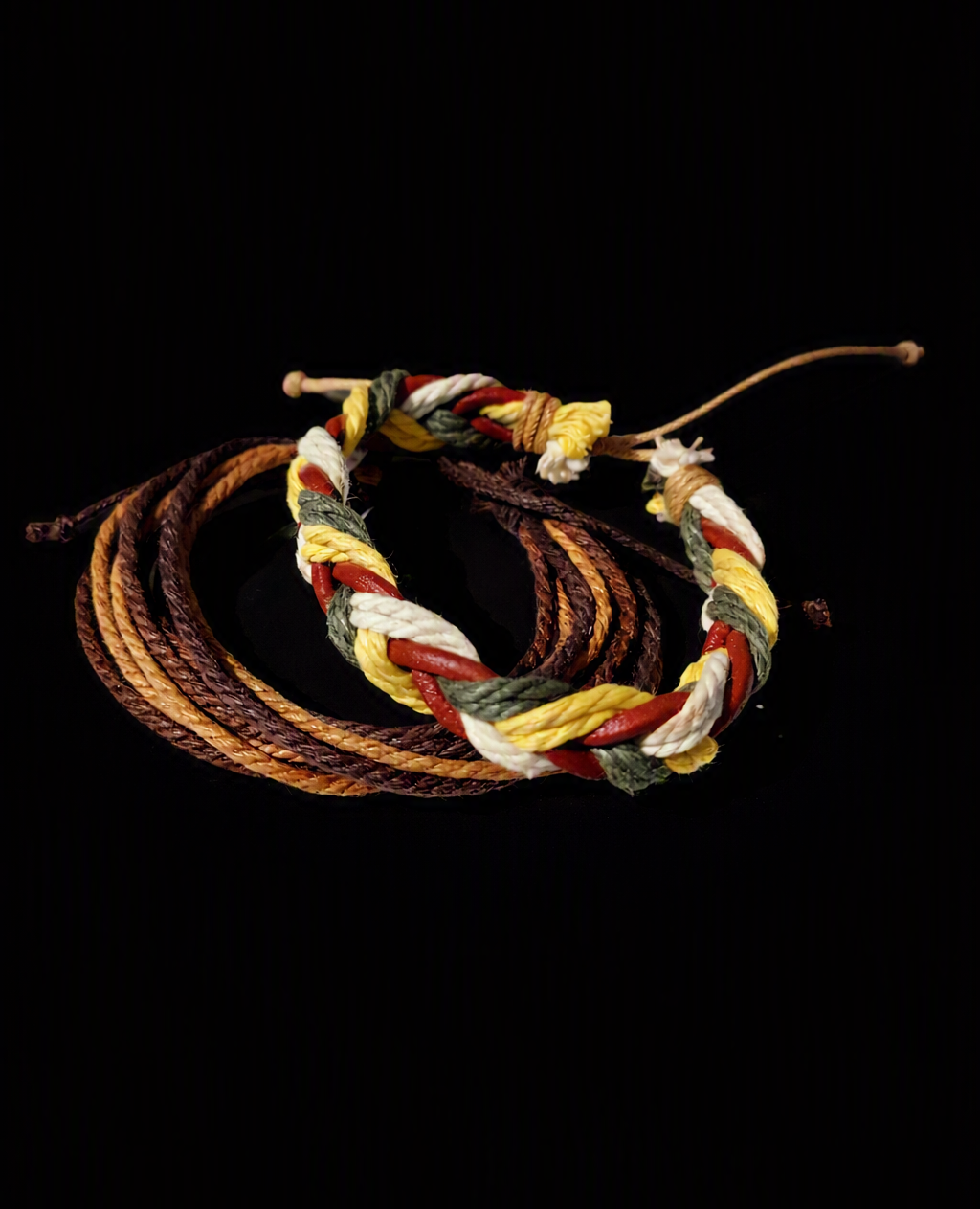 Adjustable Woven 2 Piece Stack Bracelet - Image 3