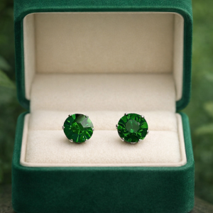 Emerald Green Stud Sparkle